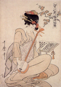Fleur d'Edo - Estampe par Kitagawa Utamaro (1800)