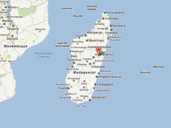 Ambatovy - Localisation (Google Maps)