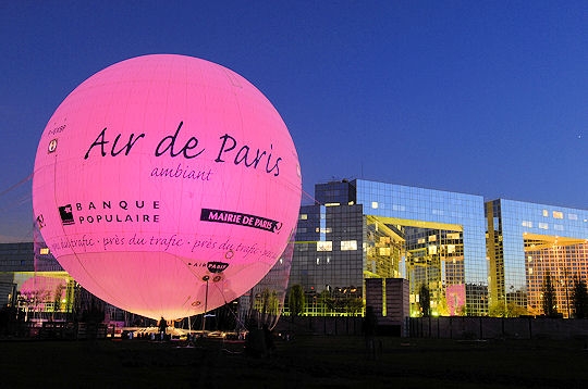 Ballon Air de Paris, tourisme et mesure de la qualité de l’air