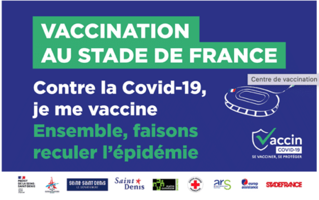 Au Stade de France : le centre de vaccination vise les 10 000 injections par semaine
