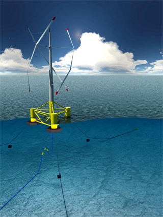 Des éoliennes en Méditerranée