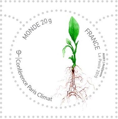 Le timbre officiel de la Conférence de Paris sur le climat dévoilé