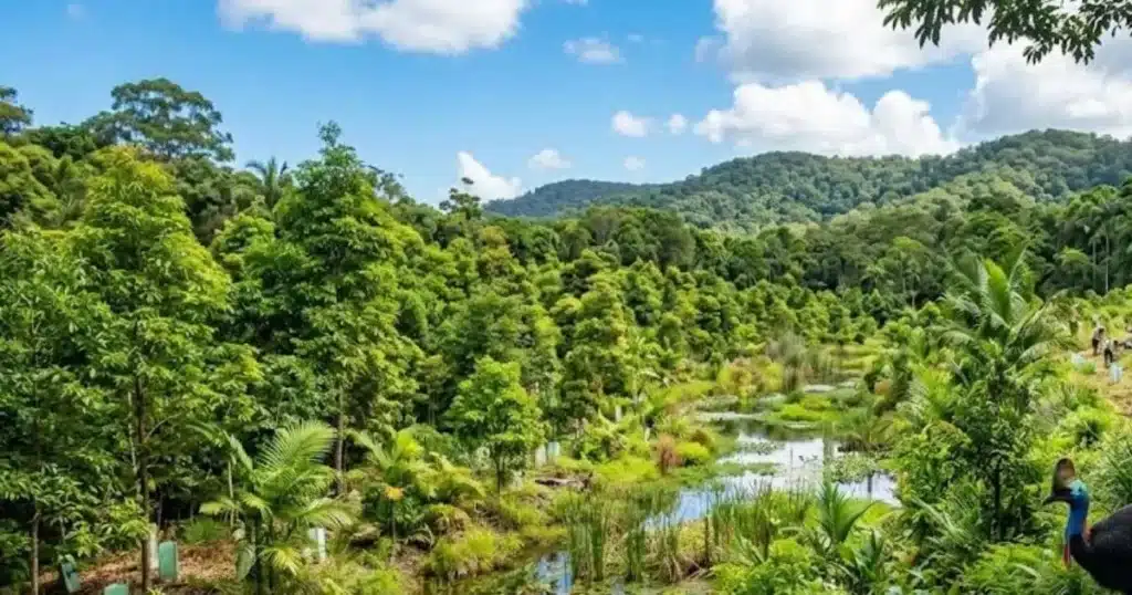 Une femme achète un terrain de canne à sucre, plante 119 000 arbres et dix ans après, une jungle s'est formée